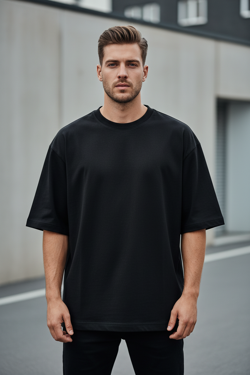 Unisex Oversized Classic Solid T-Shirt