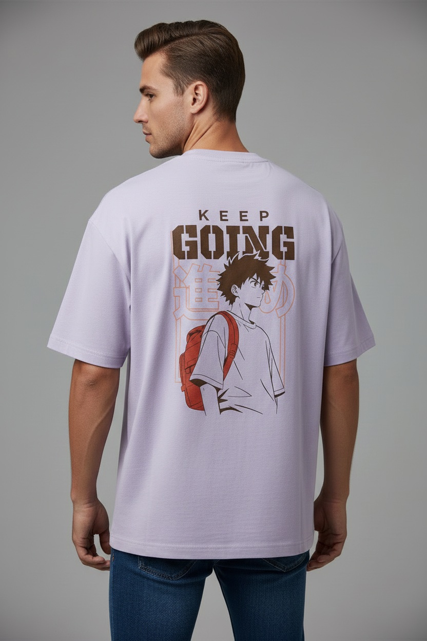 Keep Going (Lavender)  Unisex Oversized Classic T-Shirt
