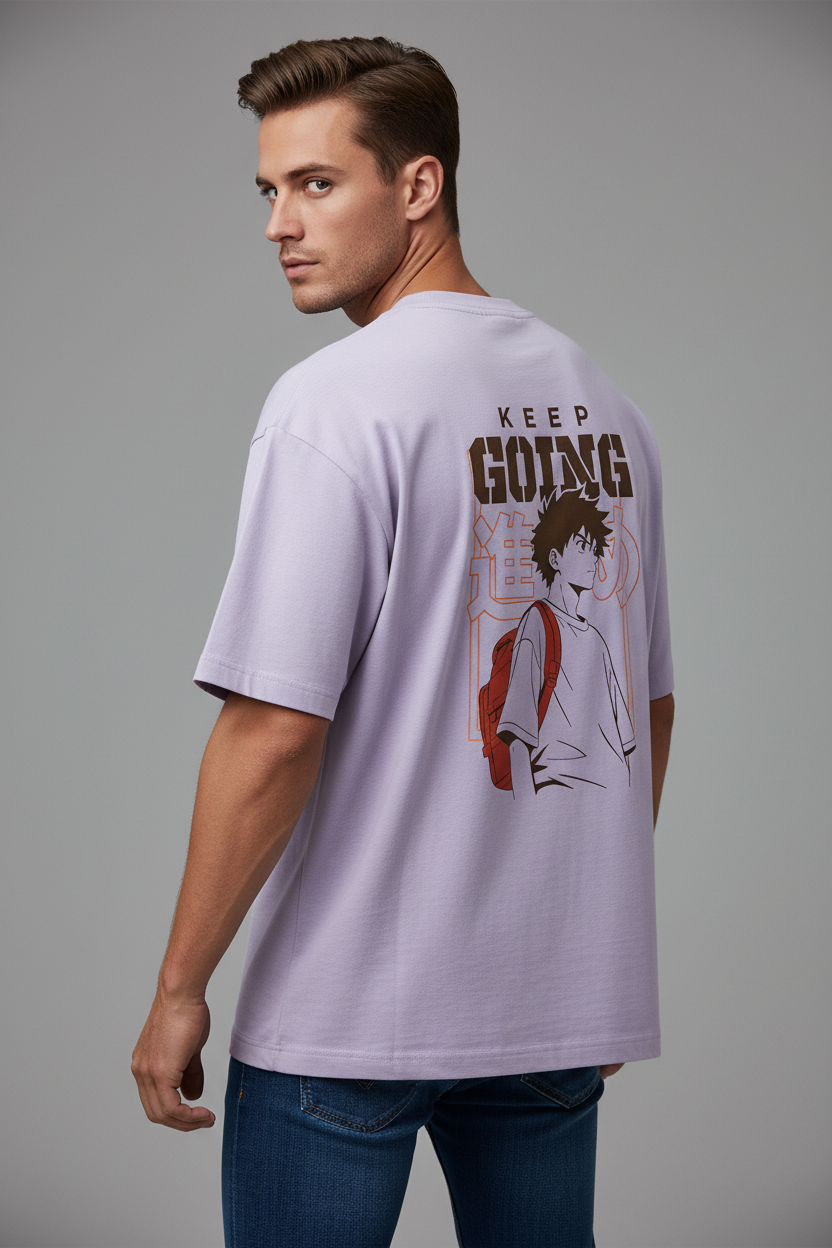 Keep Going (Lavender)  Unisex Oversized Classic T-Shirt