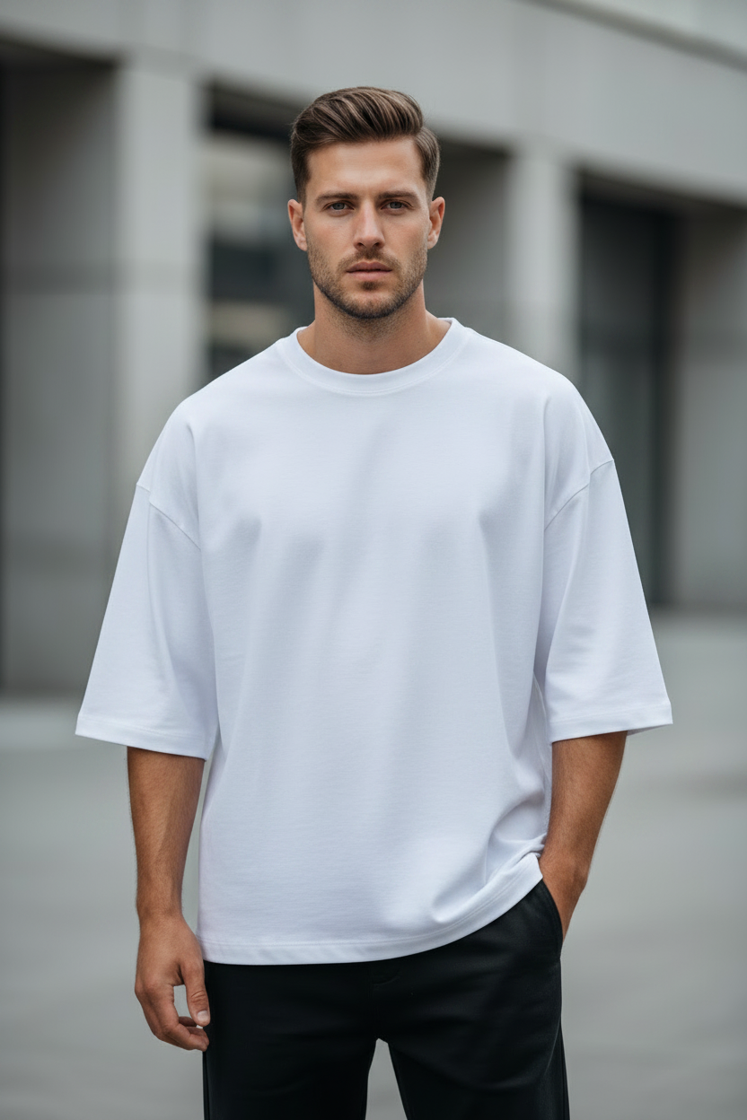 Unisex Oversized Classic Solid T-Shirt