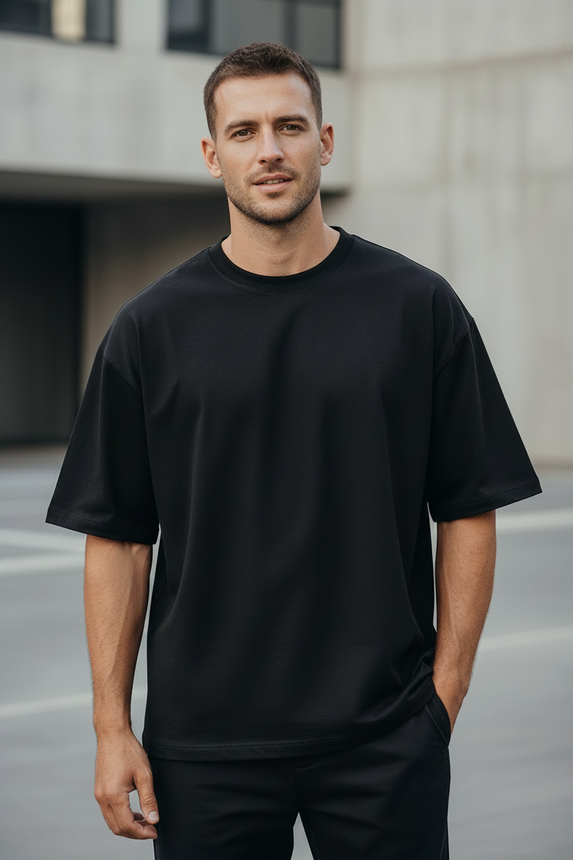 Unisex Oversized Classic Solid T-Shirt