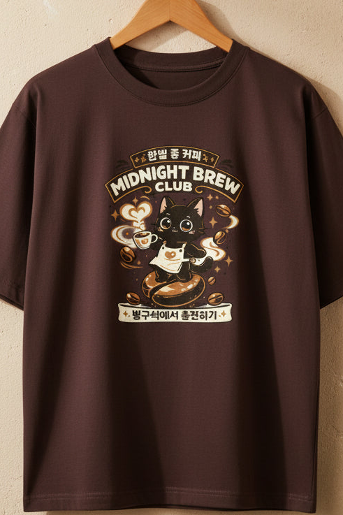 Midnight Brew | Oversized T-Shirt