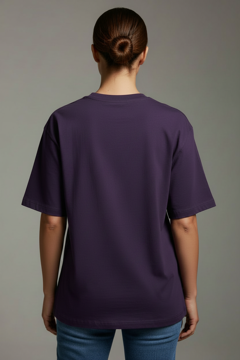 Buddha Within | Purple Oversized Tee