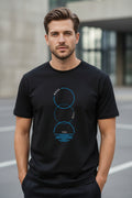 Work Life You Unisex Classic Crew T-Shirt - front view, black, 100% cotton, OWLKART