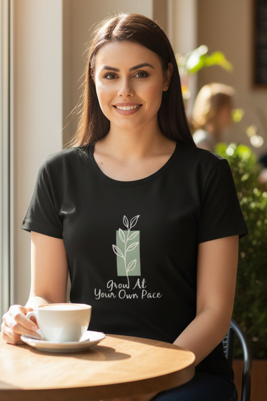 Bloom (Black) Women's Classic T-Shirt
