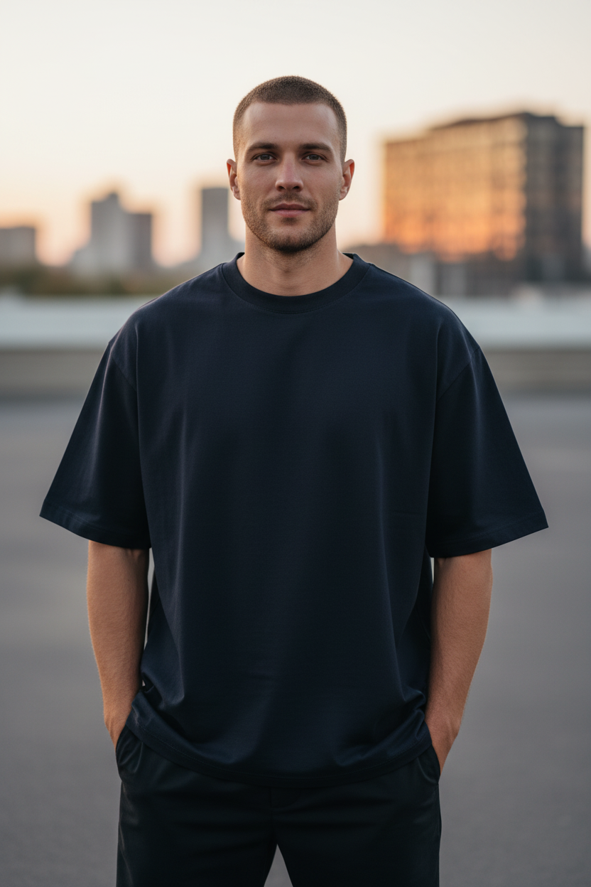 Unisex Oversized Classic Solid T-Shirt
