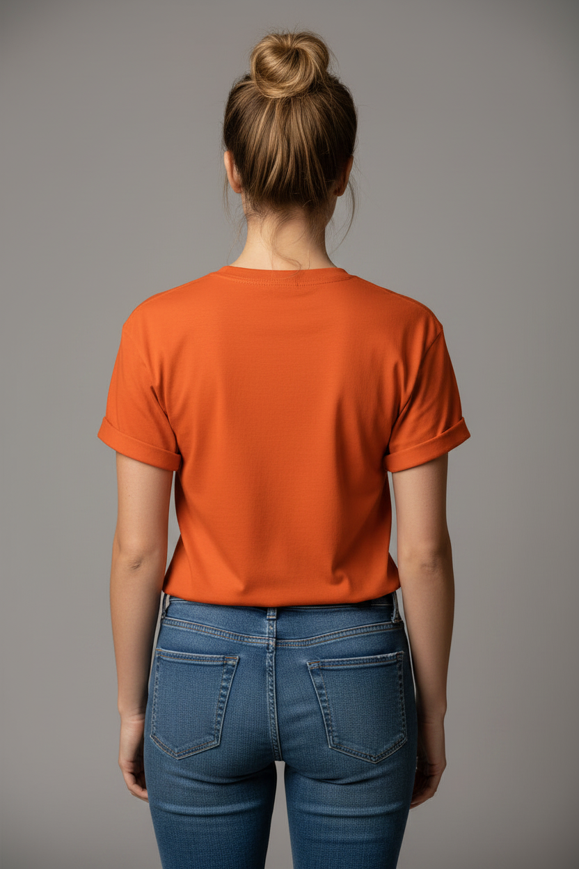 Adulting Panda (Orange) Unisex Classic Crew T-Shirt