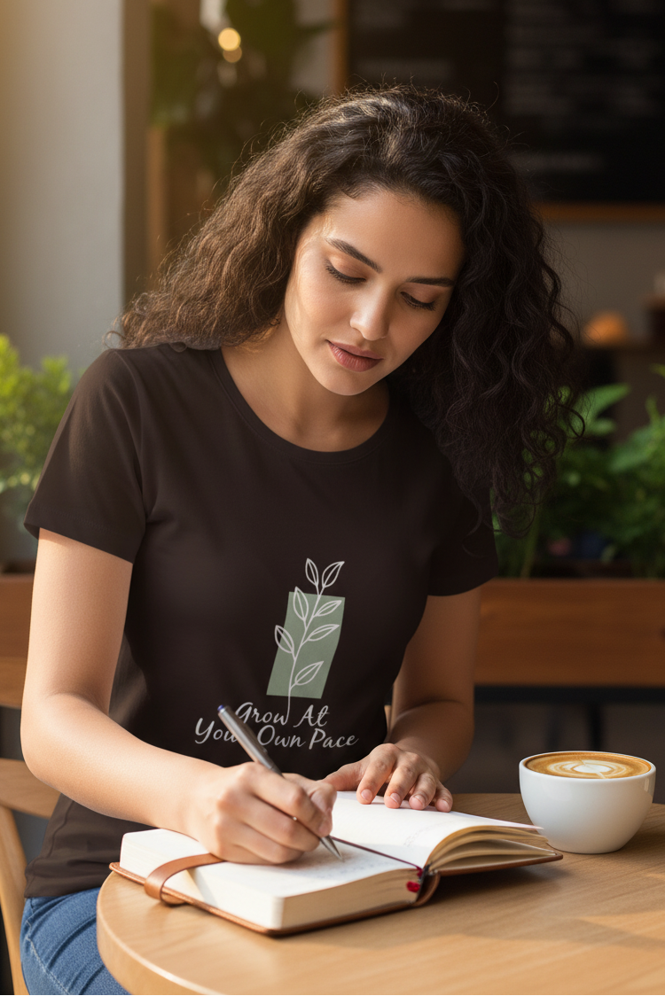 Bloom (Coffee Brown) Women's Classic T-Shirt
