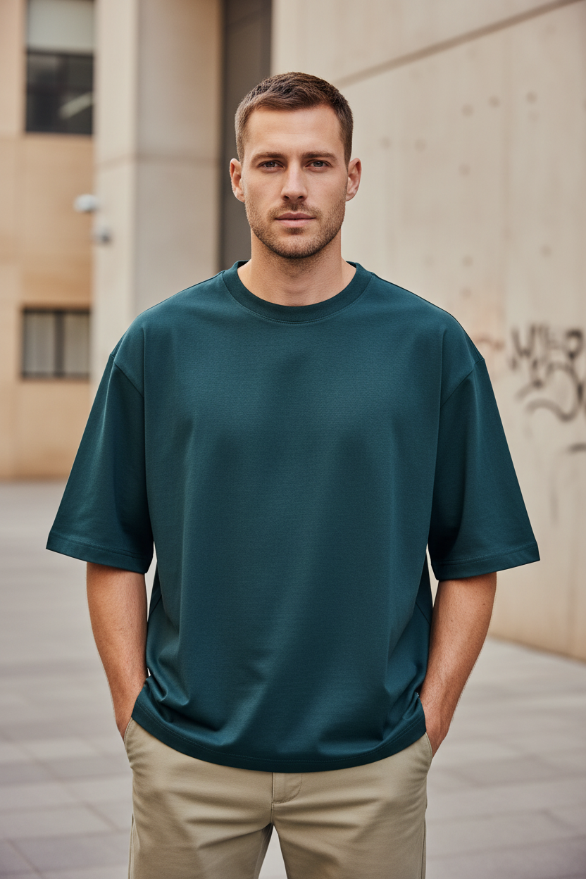 Unisex Oversized Classic Solid T-Shirt