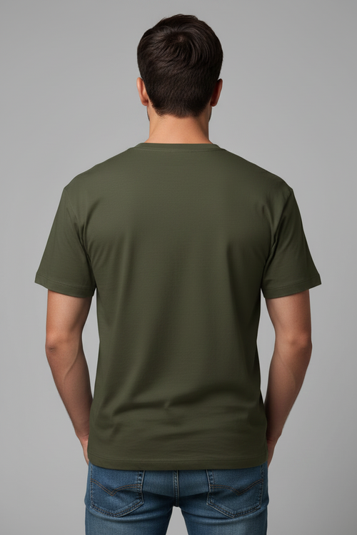 Adulting Panda (Olive Green) Unisex Classic Crew T-Shirt