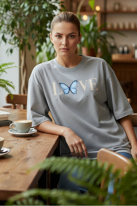 Butterfly Unisex Oversized Classic T-Shirt