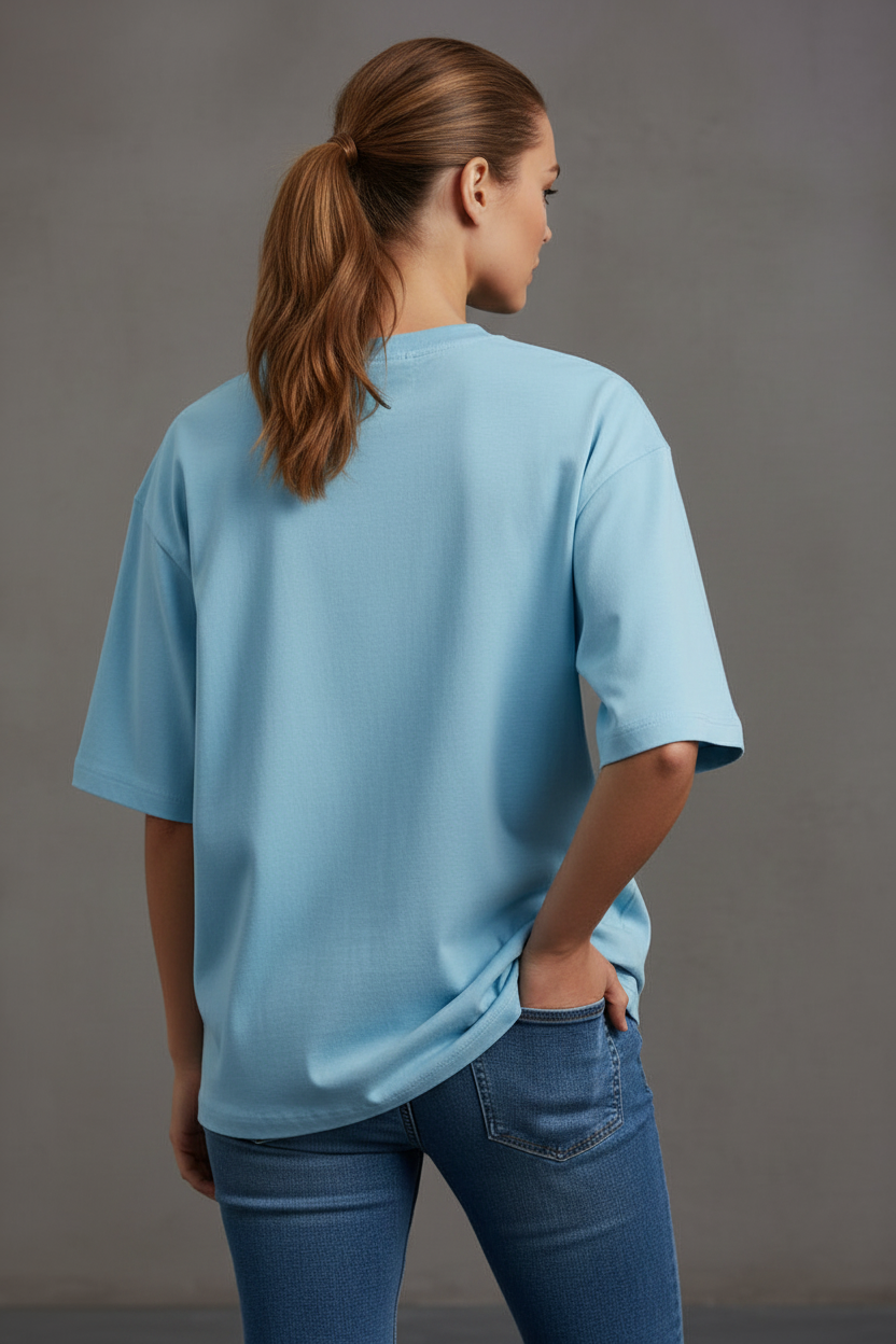 Baby Blue Unisex Oversized Classic T-Shirt