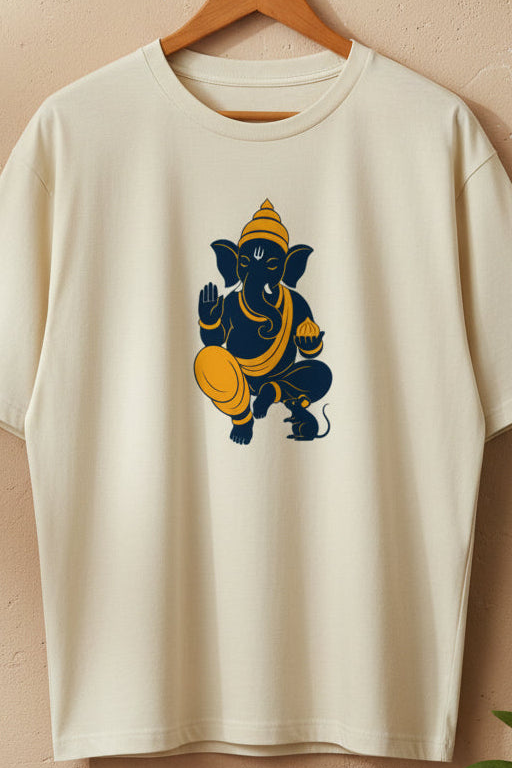 Ganesha Off White | Oversized T-Shirt