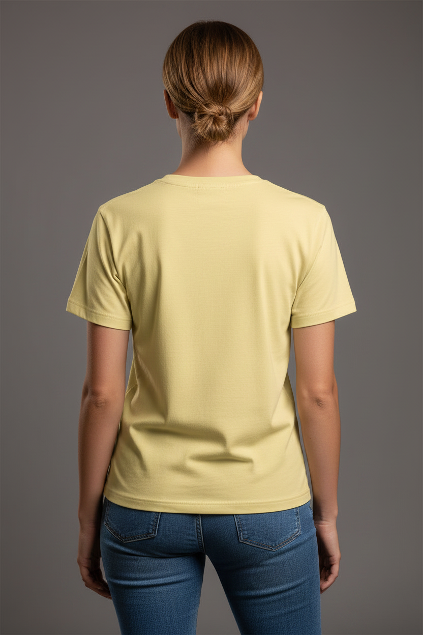 Too Lazy To Panic (Yellow) Unisex Classic Crew T-Shirt