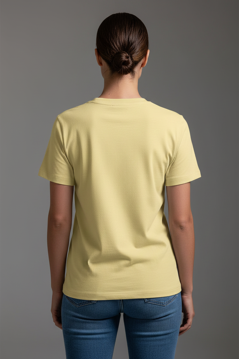 Tired Panda (Yellow) Unisex Classic Crew T-Shirt