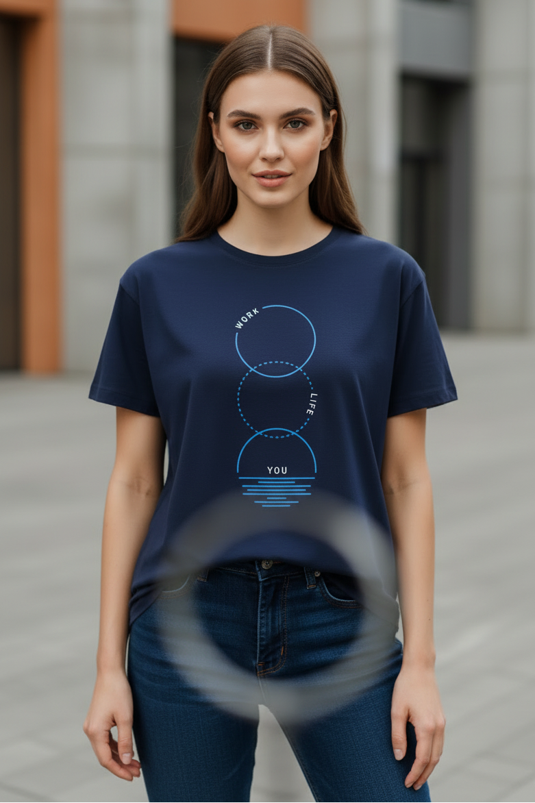 Work Life You (Royal Blue) Unisex Classic Crew T-Shirt