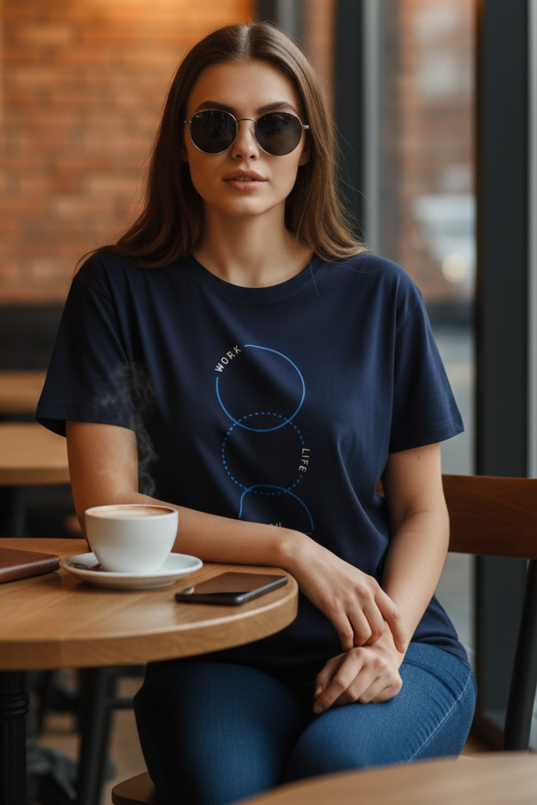 Work Life You (Royal Blue) Unisex Classic Crew T-Shirt