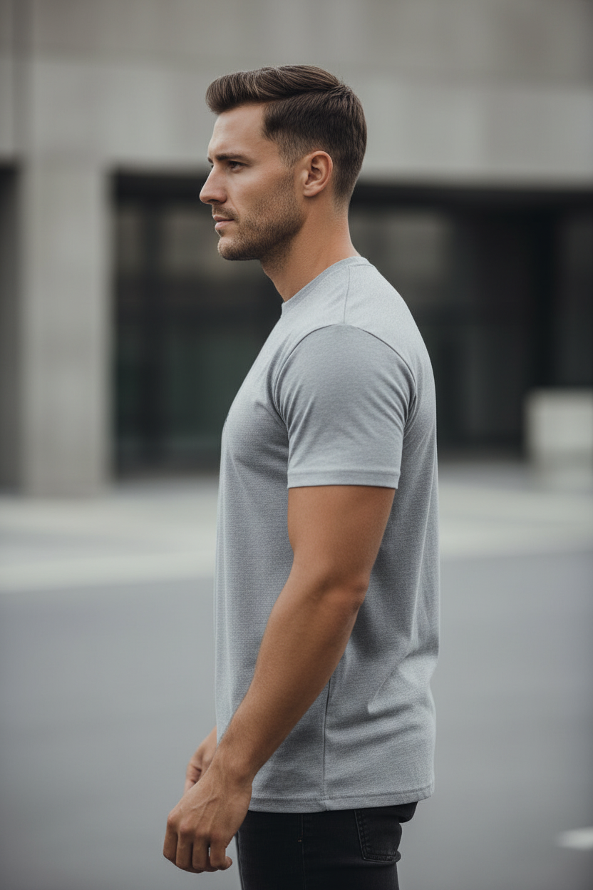 Grey melange side