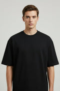 OWLKART unisex Classic Crew Neck T-Shirt in Navy Blue, 100% Cotton, 180 
GSM, Regular Fit Plain T-Shirt Front View