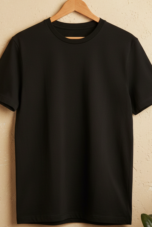Plain Black | Regular T-Shirt